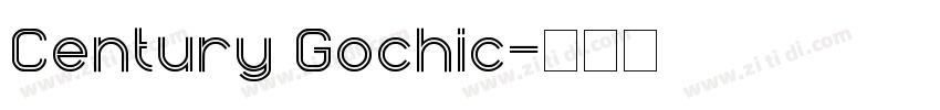 Century Gochic字体转换